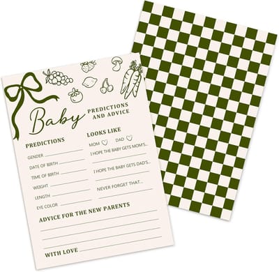 25 Baby Voorspellingskaarten voor Kraamfeest en Babyshower