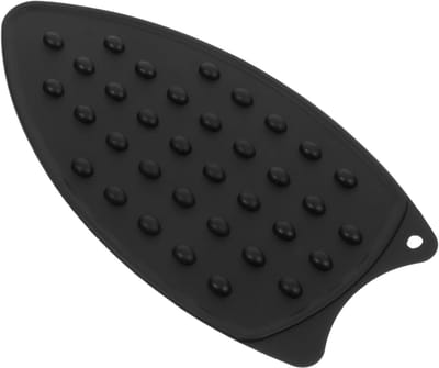 Compacte Strijkmat - Strijkijzersteun - Veilig Strijken - Hittebestendig Siliconen - 27x14 cm - Zwart