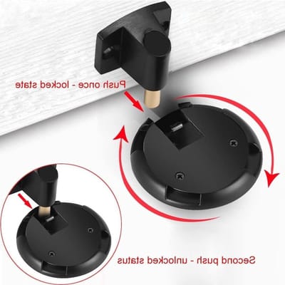 Deurstopper - Deurhouder Vloer - Deur Openhouden - Geen Boren Vereist - 5-25 mm Opening - Zilverkleurig