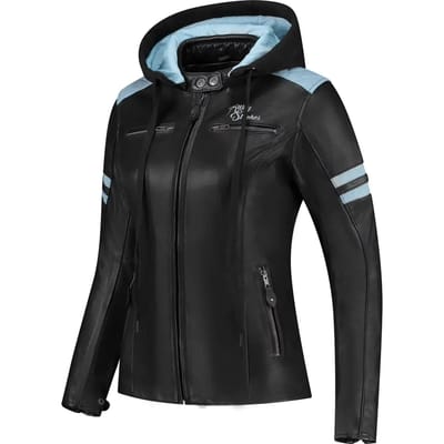 Rusty Stitches Joyce Hooded V2 Dames Motorfiets Leren Jas -