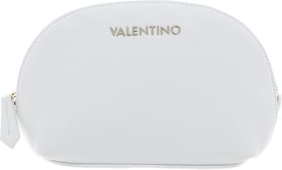 VALENTINO Toilettas Zero Re Soft Cosmetic Case Bianco Wit