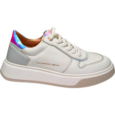 Damesschoenen Alexander Smith Harrow Woman-White iride azuurblauw