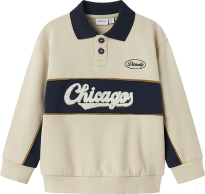 NAME IT - NMMLUCAN LS NREG SWEAT POLO UNB - Jongens - Sweaters