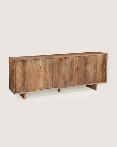 Dressoir 200 cm Mangohout – 4 Deuren – Bruin – Modern Design