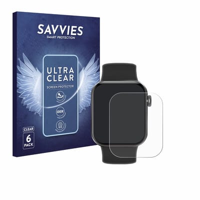 Savvies - Screenprotector voor Aseeyirj Smartwatch 1.85" - Folie Beschermfolie transparant 6 Stuks
