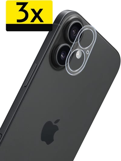 Camera Lens Protector - Geschikt voor Apple iPhone 17 - 3 Stuks - Camera Screenprotector - Beschermglas - Gehard Glas - Tempered Glass - Screen Protector