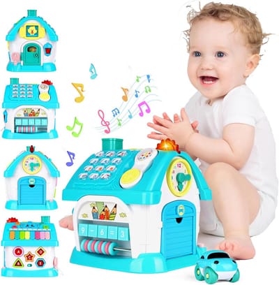 Multifunctioneel Leerhuis Baby en Peuter | Montessori Activiteitenspeelgoed vanaf 18 maanden