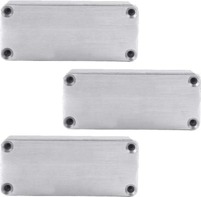Shopcentral - Metal Enclosure - Aluminium Project Box - Set van 3 - Zilver - Effect Pedal Box - Geschikt voor Elektronische Projecten