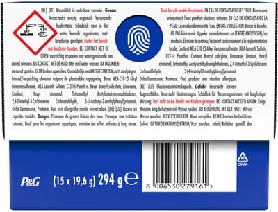 Dash Wasmiddelcapsules 4in1 Platinum Pods Zeebries - 15 stuks