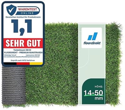 Economisch Kunstgras Tapijt voor Balkon, Terras en Tuin | 100 x 2000 cm | 18 mm Hoogte