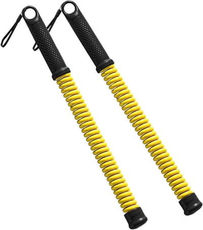 Trainingskoorden Set - Fitness Touwen - Full Body Training - Antislip Handvatten - 2 Stuks - Geel
