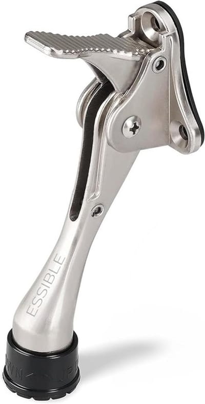 Stevige Deurstopper - Deurvastzetter - Deur Op Slot - Verstelbaar - 13 cm - Zilver
