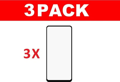 3x Samsung Galaxy A21s glas screenprotector tempered glass (Full Cover)