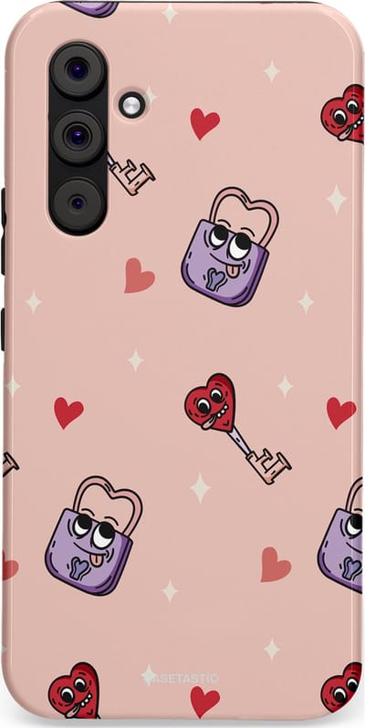 Casetastic Hoesje Geschikt voor Samsung A54 (5G) - Stijlvolle Beschermende Duo-layer Case - Jij bent mijn match