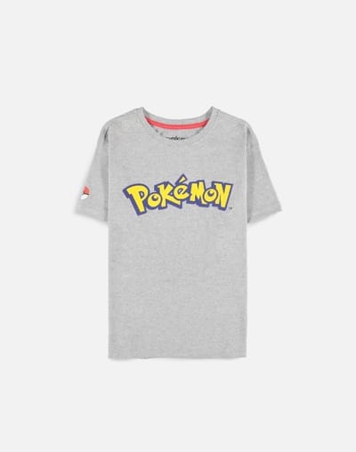 Pokémon - Logo Core Dames T-shirt - XL - Grijs