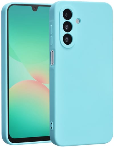 Shockproof Backcover - Liquid Silicone Soft Hoesje - Geschikt voor: Samsung Galaxy A26 / Samsung Galaxy A17 5G - Koraalblauw