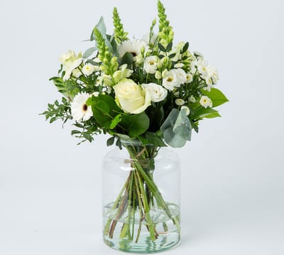 BloomKado | Boeketten | Boeket Puur Wit | Chique | Tijdloos cadeau