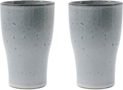 House Doctor Thermobeker Liss lichtgrijs 14cm - 2 stuks
