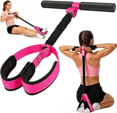 Weerstandsbanden Set - Fitness Hulpmiddel - Thuistraining - Veelzijdig Gebruik - 50 LBS Weerstand - Roze