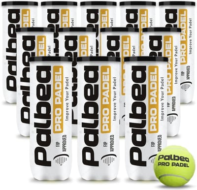 FIP Goedgekeurde Padelballen - 1 Doos x 24 Tubes met 3 Hoogzichtbare Padelballen van Hoge Kwaliteit