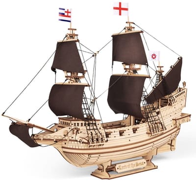 Eco Wood Art Modelbouwpakket Lord of the Seas Schip - 3D Puzzel - Miniatuur Bouwpakket Volwassenen - DIY - Knutselen - Hout