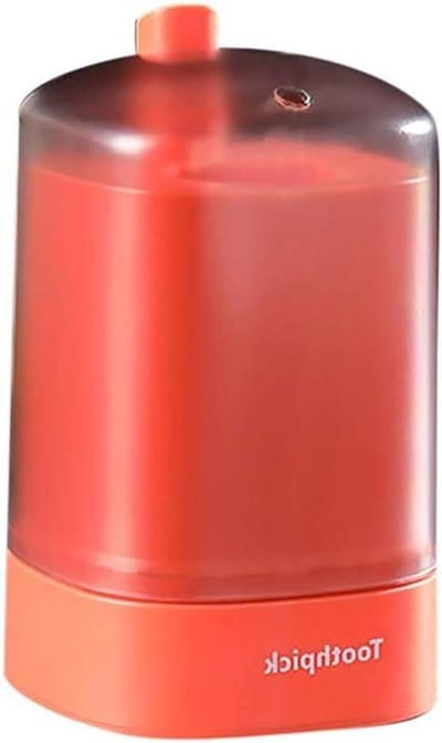 Automatische Pop-up Tandenstoker Houder Draagbare Tandenstoker Houder Container Tandenstoker Opbergdoos 9,5 * 5,5 cm/Oranje * 2