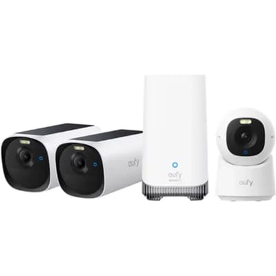 Eufy Beveiligingscamera Bundel E40/e30 - 2k+4k - Draadloos - Met Homebase S380 - 3 Stuks