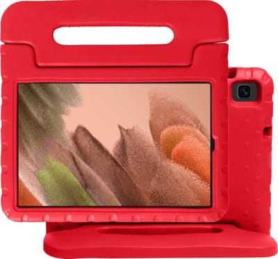 Hoes - Geschikt voor Samsung Galaxy Tab A7 Lite - Kinderhoes Shockproof Bumper - Kidsproof Case - Tablet Hoesje - Kinder Hoes Cover - Rood