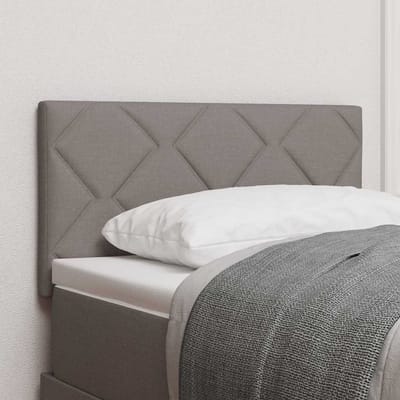 vidaXL - LED - Hoofdbord - Taupe - Stof