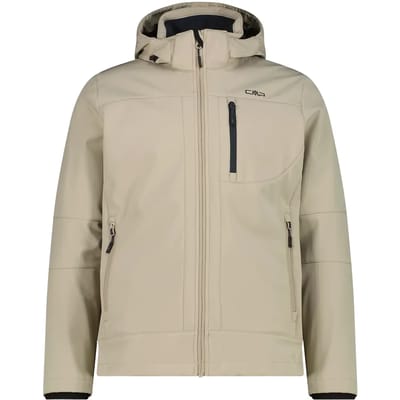 Verwarmde softshell jas met afneembare capuchon CMP