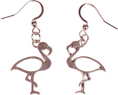 Oorbellen met Hangertjes Flamingo Zilverkleurig 2,5cm