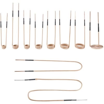 VEVOR 10-delige set magnetische inductieverwarmingsspiralen, mini-verwarmingsspiraalset met flexibiliteit en lange levensduur, voor het verwijderen van verroeste schroeven en moeren, 8 spiralen + 1 U-vormige + 1 vrijvormige