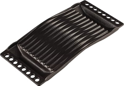 Gietijzeren BBQ Grillplaat 35,5 cm – Rechthoekige Bakplaat voor BBQ & Kampvuur – Heavy Duty