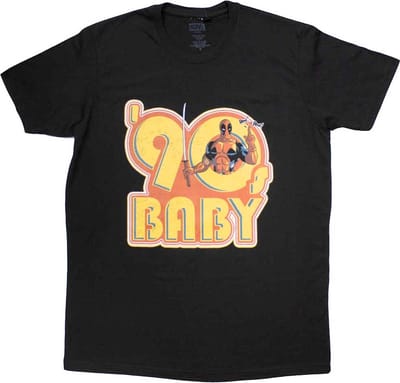 Marvel Deadpool - 90s Baby Heren T-shirt - S - Zwart
