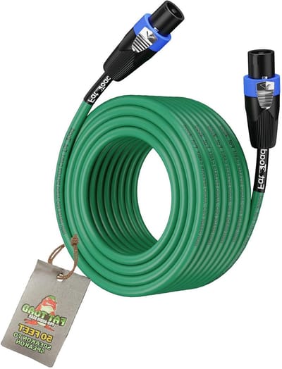 Speakon Luidsprekerkabel - Audio Kabel - Podium Geluid - Duurzame Twist Lock - 152 m - Groen