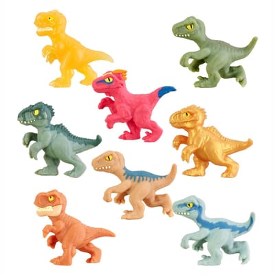 Goo Jit Zu Jurassic Minis - 1 exemplaar - Fidget - Stretch - Rek - Strek - Spaar ze allemaal