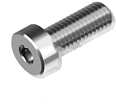 Binnenzeskantbout M3x12 RVS (A2) - Lage Bolkop - Voldraad Met Puntmarkering - 100 stuks
