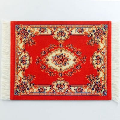 Persian Mousepad Mini Tapijt met Franje voor Laptop, PC en Gaming - Ideale Bureau Accessoires voor Comfortabel Gebruik