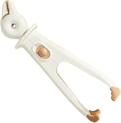 Tang voor borden - Komhouder warm - Hete gerechten pakken - Antislip siliconen - 24 cm - Wit