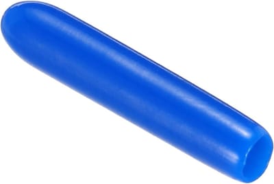 20 stuks rubberen eindkappen 2 mm (1/16") ID schroefbeschermers voor ronde PVC buizen in blauw, ideaal voor bescherming en afwerking