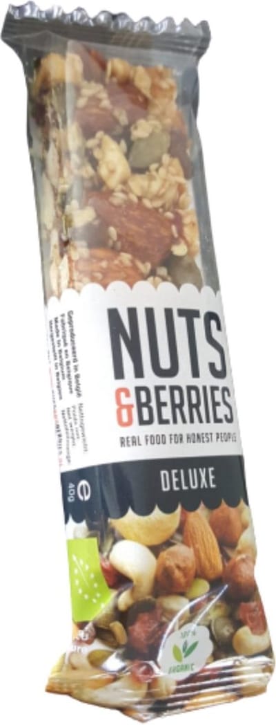 100% Biologische Nuts & Berries maaltijdrepen - Deluxe - 15 stuks