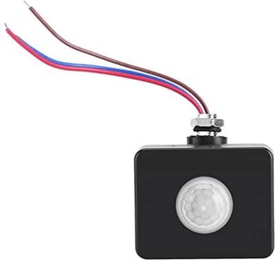 Allecto - PIR Bewegingssensor - Mini 360° - Infrarood Sensor voor LED Verlichting - IP65 - Zwart - Bewegingsdetectie - Energiezuinig - Geschikt voo..