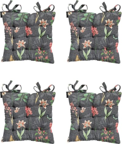 Madison - Zitkussen - Universeel - 4st - 46 x 46cm - Clea Grey - Grijs