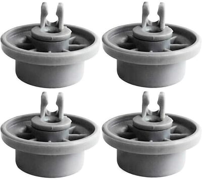 GELLDG 8 Stuks Vaatwasser Onderkorf Wielen - Rolletjes voor Besteklade - Ø37mm x 23mm - Duurzaam en Slijtvast Kunststof - Geschikt voor Siemens, Neff, Whirlpool, IKEA, Gorenje, Bauknecht, Atag, Constructa, Gaggenau, Hotpoint, Pelgrim