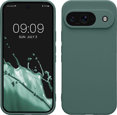 kwmobile telefoonhoesje geschikt voor Google Pixel 9 - Hoesje voor smartphone - Precisie camera uitsnede - In blauwgroen