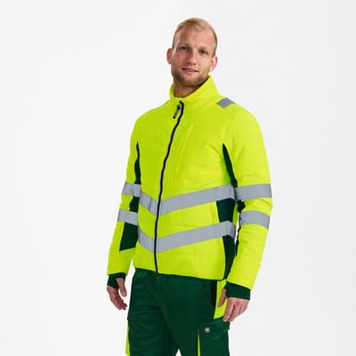 Engel Safety gewatteerde jack 1159-158 - Hi-vis Yellow / Green - L