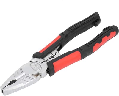 Draadtang Multifunctioneel - 7-in-1 Gereedschap - Draden Strippen Knippen - Chroom-vanadiumstaal - 195 mm Lengte - Zilverkleurig