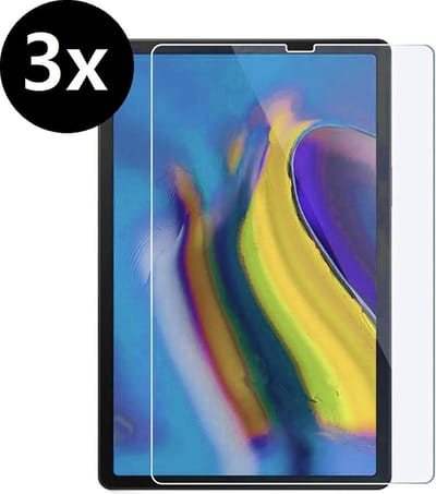 Screenprotector - 3 Stuks - Geschikt voor Samsung Galaxy Tab S5e - Extra Sterk - Beschermglas - Gehard Glas - Tempered Glass - Screen Protector