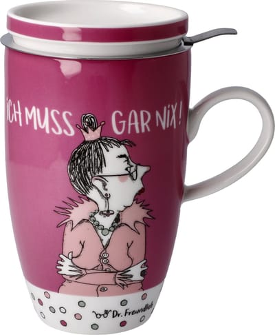 Goebel - Barbara Freundlieb | Thee Mok Ich muss gar nix | Beker - porselein - 450ml