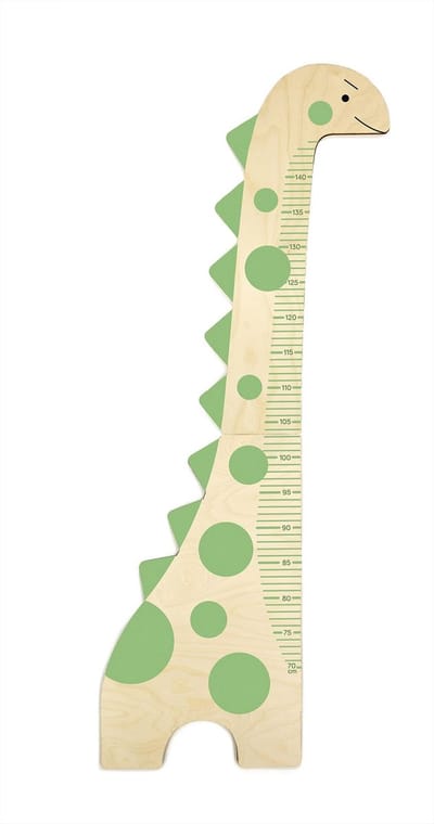 Bajo groeimeter speelgoed dinosaurus - kleurrijke kinderkamer decoratie.